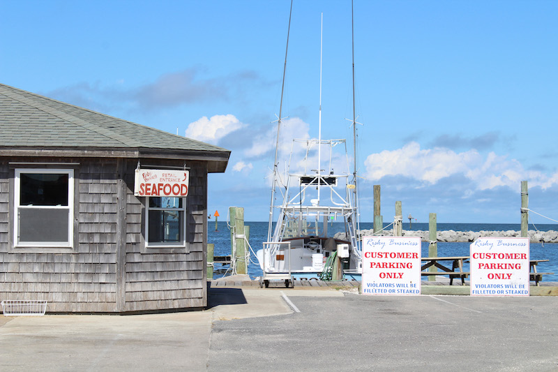Risky Business Seafood in Hatteras Village