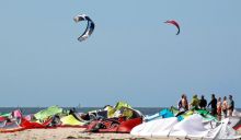 Kiteboarding in Waves on Hatteras Island