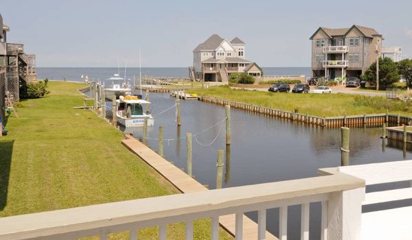 Boat Dock at Hatteras Vacation Rental