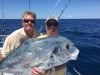 An African Pompano caught on live bait on near an offshore wreck