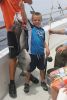 Sea bass and Gray Triggerfish for a young angler at an offshore reef