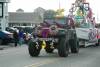 Truck pulling a boat in the Hatteras parade